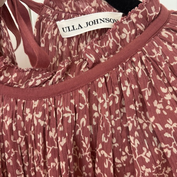 Ulla Johnson Clay Doris Dress Tiered Ruffle Vine Floral Print Size 2 - Picture 13 of 16